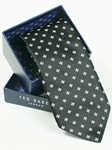 Ted Baker Black with Cross Pattern Silk Tie SAMSTAILOR-5327 - Fall 2014 Collection Ties | Sam's Tailoring Fine Men's Clothing