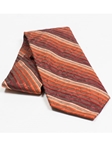 Jhane Barnes Brown Mocha with Stripes Silk Tie JLPJBT0002 - Ties or Neckwear | Sam's Tailoring Fine Men's Clothing