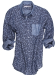 Blue Paisley Porto 14014-034 Shirt | Easy return Policy at samstailoring.com