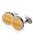 Bamboo Bordered Round Cufflink | M-Clip New Cufflinks Collection 2016 | Sams Tailoring