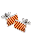 Crimson and Yellow Team Stripes Inlay Cufflink | M-Clip New Cufflinks Collection 2016 | Sams Tailoring