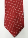 Red, White and Black Pattern Silk Tie | Jane Barnes Silk Ties | Sam's Tailoring Fine Men's Clothing