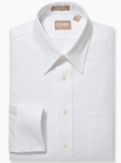 White Medium Spread Collar French Cuff Dress Shirt | Dress Shirts Collection | Sam's Tailoring Fine Men Clothing