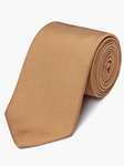 Tan Silk Cotton Blend Textured Tie | Fine Ties Collection | Sam's Tailoring Fine Men Clothing