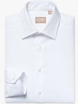 White Mini Twill Medium Spread Big And Tall Shirt | Big And Tall Shirts Collection | Fine Men Clothing
