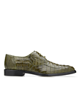 Olive Chapo Caiman Crocodilus Men Dress Shoe | Belvedere Shoes Collection | Sam's Tailoring Fine Mens Clothing