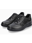 Black Soft Air Mid Sole Leather Lining Casual Shoe | Mephisto Causal Shoe | Sam's Tailoring Fine Men Clothing