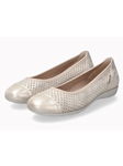 Sand Ballerinas Leather Pearly Effect Women's Flat | Mephisto Women's Flats Shoe | Sams Tailoring