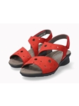 Scarlet Nubuck Leather Sporty Women's Sandal | Mephisto Women Sandals | Sam's Tailoring Fine Women's Shoes