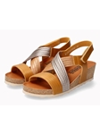 Desert Leather Smooth Lightweight Women's Sandal | Mephisto Women Cork Sandals | Sam's Tailoring Fine Women's Shoes