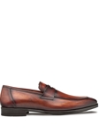 Cognac Avenue Rubber Sole Penny Men's Loafer | Mezlan Slip On Shoes | Sam's Tailoring Fine Men's Clothing