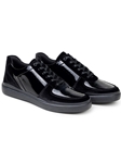 Black Patent Leather Men's Lace Up Shoe | Belvedere Studio Shoes | Sam's Tailoring Fine Men's Clothing