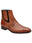 Antique Sport Caiman Crocodile Italian Leather Monte Shoe | Belvedere Dress Shoes | Sam's Tailoring Fine Men's Clothing