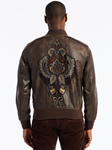 Brown Limited Edition Gilded Outla | Robert Graham Outerwear Collection | Sam's Tailoring Fine Men's Clothingw Leather Jacket