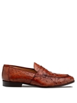 Brandy Nogales Ostrich Men's Exotic Penny Loafer | Mezlan Slip Ons Collection | Sam's Tailoring Fine Men's Clothing