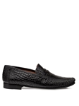 Black Armano Genuine Crocodile Men's Exotic Moccasin | Mezlan Slip Ons Collection | Sam's Tailoring Fine Men's Clothing