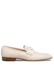 Bone Saona Calf/Linen Men's Sophisticated Slip On | Mezlan Slip Ons Collection | Sam's Tailoring Fine Men's Clothing