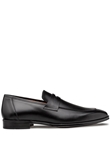 Black Avenue Rubber Sole Penny Men's Loafer | Mezlan Slip Ons Collection | Sam's Tailoring Fine Men's Clothing