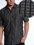 Pavings Short Sleeve Shirts Collection 05121B01 - Jhane Barnes | SamsTailoring | Fine Men's Clothing