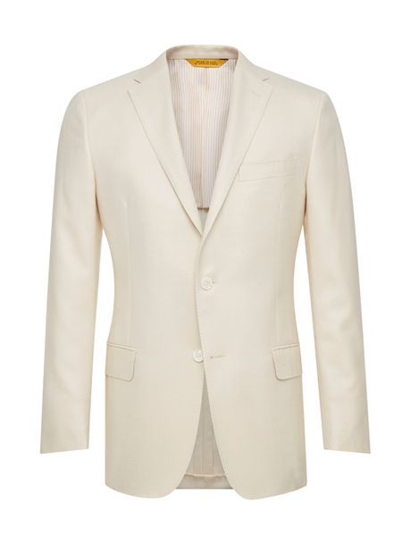 Ivory Side Vents American Silk Jacket | Hickey Freeman Men's Collection ...
