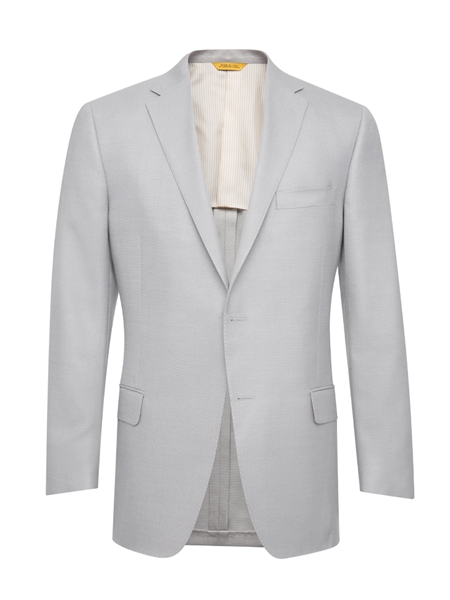 Light Grey Side Vents American Silk Jacket | Hickey Freeman Men's ...
