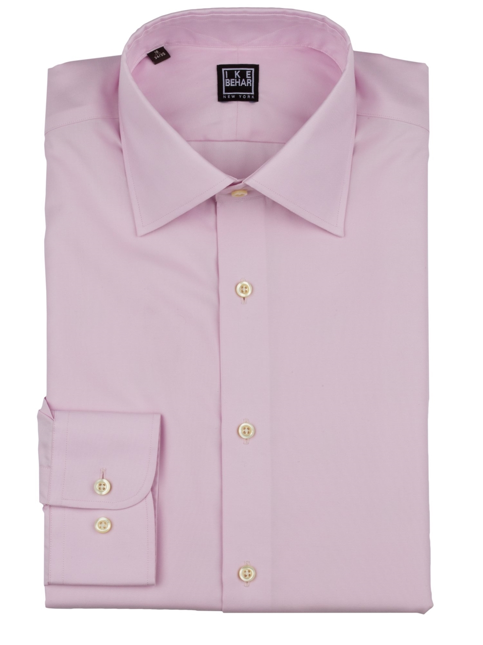 Pink Twill Spread Collar Men's Dress Shirt | IKE Behar Dress Shirts ...