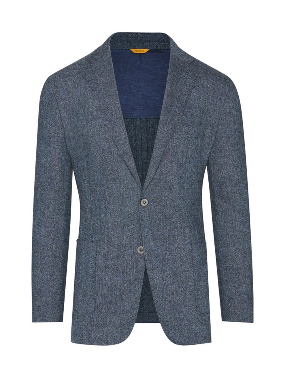 Blue Stretch Donegal Tweed B-Fit Men Jacket | Hickey Freeman Sportcoats ...