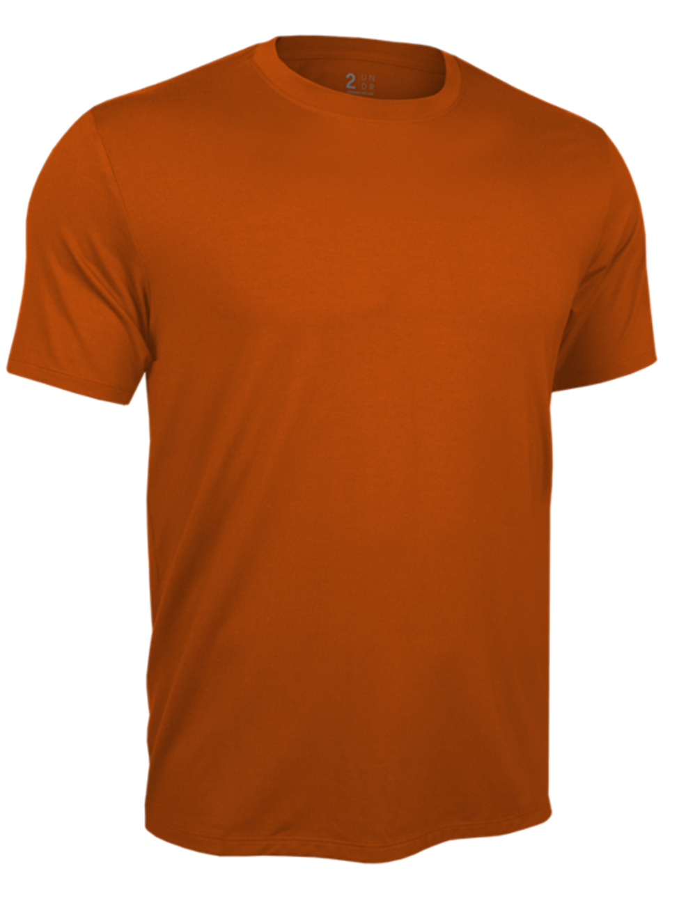 Deep Orange Classic Crew Neck Short Sleeve Tee | 2Undr Men\'s Tee Shirts |  Sam\'s Tailoring Fine Men\'s Clothing