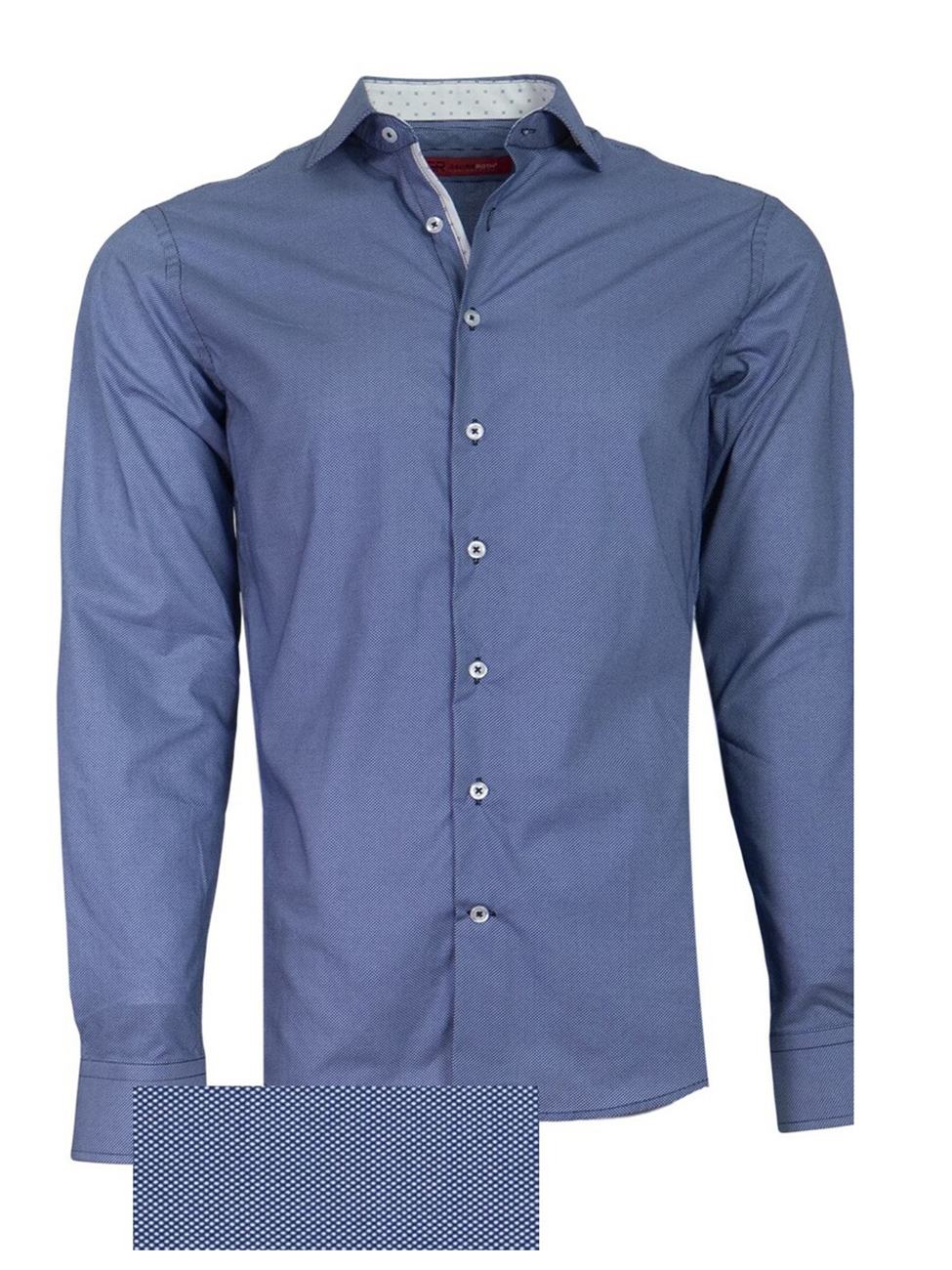 Blue Memphis Men&rsquo;s Long Sleeve Shirt | Georg Roth Shirts Collection