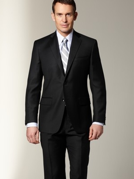 Hart Schaffner Marx Black Solid Suit 198389948183 - Suits | Sam's ...