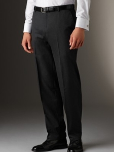 Hickey Freeman Tailored Clothing Modern Mahogany Collection Charcoal Gabardine Trousers A75015604017 - Spring 2015 Collection Trousers | Sam's Tailoring Fine Men's Clothing