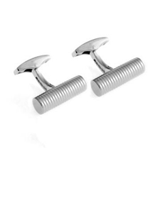 Tateossian London Silver Ribbed Cufflinks BTS9393 - Cufflinks | Sam's Tailoring Fine Men's Clothing