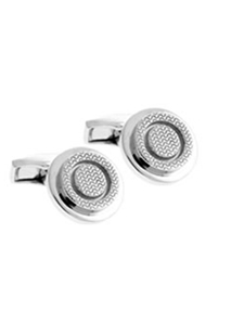 Tateossian London Silver Concentric Cufflinks CUF1379 - Cufflinks | Sam's Tailoring Fine Men's Clothing