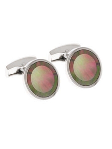 Tateossian London Silver Round Mosaic CL0744 - Cufflinks | Sam's Tailoring Fine Men's Clothing