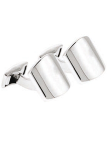 Tateossian London Tonneau Silver Pure BTS8005 - Cufflinks | Sam's Tailoring Fine Men's Clothing