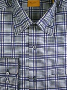 Robert Talbott Navy Sport Shirt Navy Sport Shirt LUM41053-71 - View All Shirts | Sam's Tailoring Fine Men's Clothing