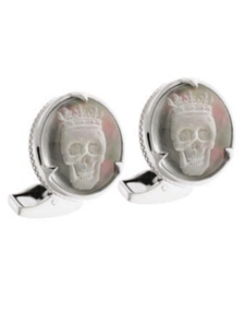 Tateossian London Rock Black Mother of Pearl CL1521 - Cufflinks | Sam's Tailoring Fine Men's Clothing