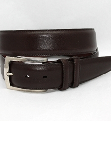 Torino Leather Brown Italian Burnished Calf-55131 - Dressy Elegance Belts | Sam's Tailoring Fine Men's Clothing