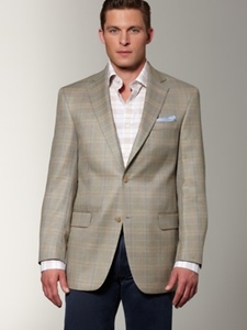 Hart Schaffner Marx Tan Plaid Sportcoat 305429719740/750271 - Sportcoats | Sam's Tailoring Fine Men's Clothing