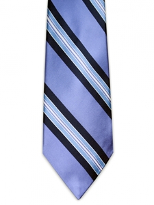 IKE Behar Lavender Subway Stripe Silk Tie 3B91-6603-534 - Fall 2014 Collection Neckwear | Sam's Tailoring Fine Men's Clothing