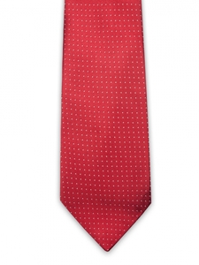 IKE Behar Pin Dot Solid Red Tie 3B91-6604-600 - Fall 2014 Collection Neckwear | Sam's Tailoring Fine Men's Clothing