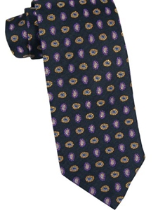 Black Best of Class Paisley Woven Tie