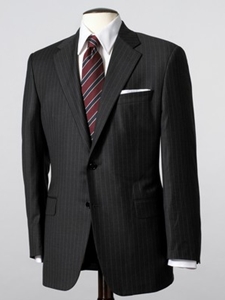 Hickey Freeman Tailored Clothing Modern Mahogany Collection Grey Stripe Suit A311304714 - Spring 2015 Collection Suits | Sam's Tailoring Fine Men's Clothing