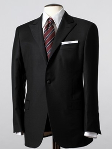 Hickey Freeman Tailored Clothing Black Mahogany Collection Grosgrain Facing Tuxedo B35015398300 - Formal Wear | Sam's Tailoring Fine Men's Clothing