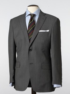 Hart Schaffner Marx Grey Birdseye Suit 164345940183 - Suits | Sam's Tailoring Fine Men's Clothing