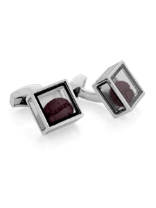 Tateossian London RT Pandora's Box- Coffee Bean CL2410 - Cufflinks | Sam's Tailoring Fine Men's Clothing