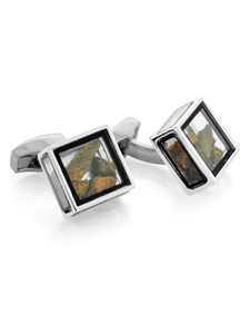 Tateossian London RT Pandora's Box- Dinosaur Bone CL2831 - Cufflinks | Sam's Tailoring Fine Men's Clothing