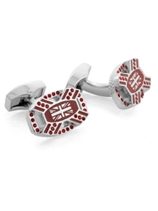 Tateossian London RT SW Britannia Flag Cufflinks - Red CL2621 - Cufflinks | Sam's Tailoring Fine Men's Clothing