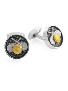 Tateossian London RT Vintage Sports - Tennis CL2136 - Cufflinks | Sam's Tailoring Fine Men's Clothing