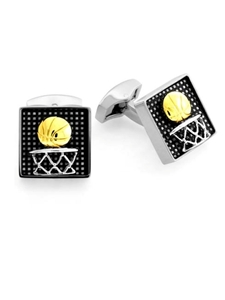 Tateossian London RT Vintage Sports - Basketball CL2552 - Cufflinks | Sam's Tailoring Fine Men's Clothing